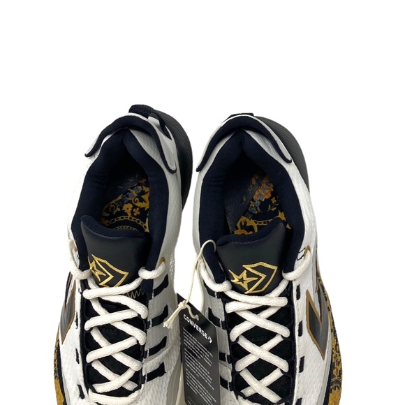 Converse BB Shift Gold White Basketball Sneaker Suede Mesh Women Mid Top A02517C - Picture 7 of 9